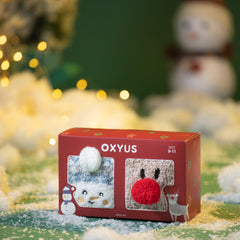 Snowman and Deer Socks