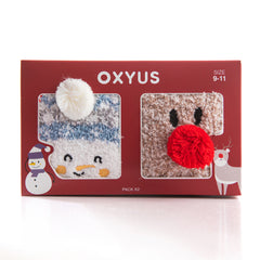 Snowman and Deer Socks