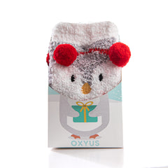Fluffy Penguin Socks