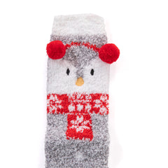 Fluffy Penguin Socks